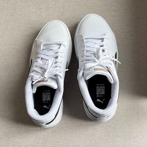 Puma White and Black Sneakers